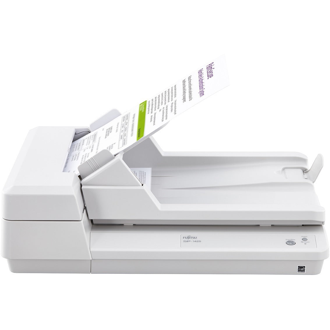 Fujitsu SP-1425 Flatbed Scanner - 600 dpi Optical - 24-bit Color - 8-bit Grayscale - 25 ppm (Mono) - 25 ppm (Color) - Duplex Scanning - USB - PA03753-B005 - eCommerce Business Prime