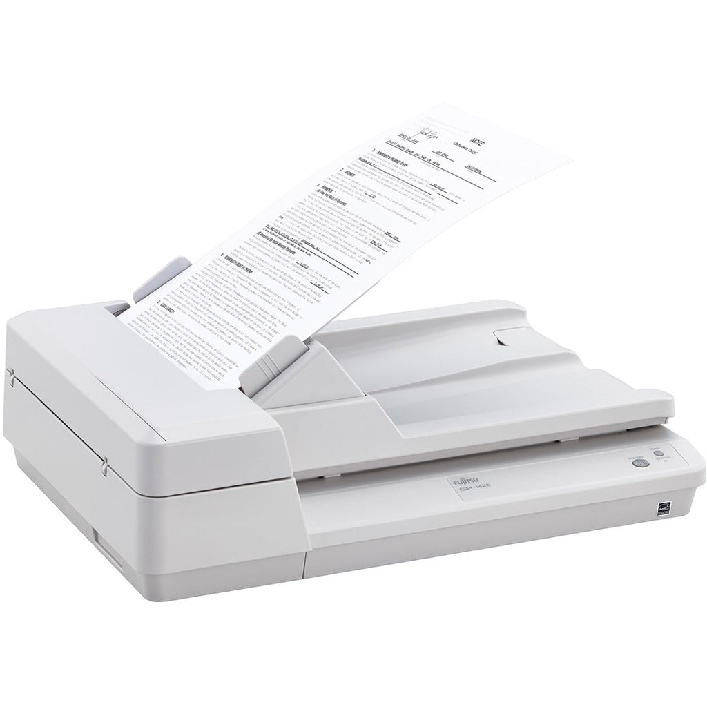 Fujitsu SP-1425 Flatbed Scanner - 600 dpi Optical - 24-bit Color - 8-bit Grayscale - 25 ppm (Mono) - 25 ppm (Color) - Duplex Scanning - USB - PA03753-B005 - eCommerce Business Prime