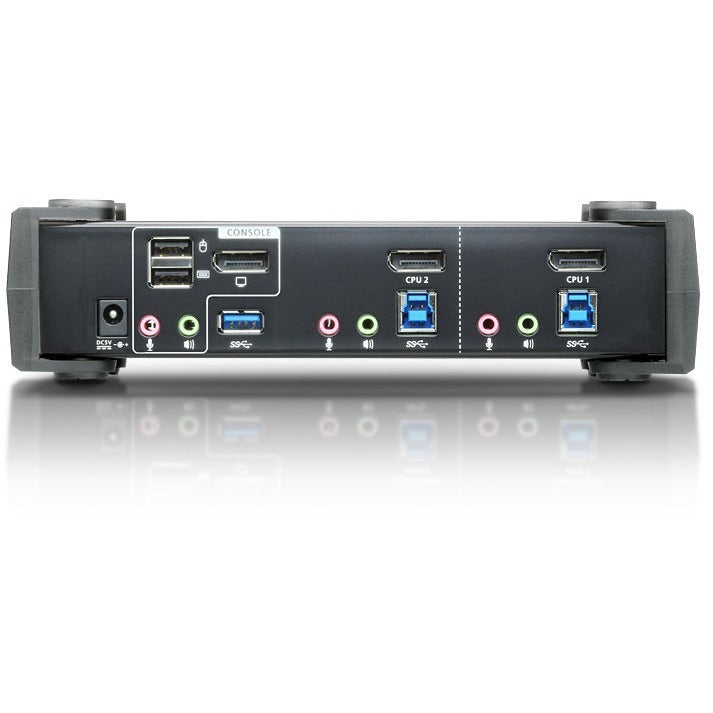 ATEN 2-Port USB 3.0 4K DisplayPort KVMP Switch-TAA Compliant - 2 Computer(s) - 1 Local User(s) - 4096 x 2160 - 6 x USB - 3 x DisplayPort - CS1922 - eCommerce Business Prime