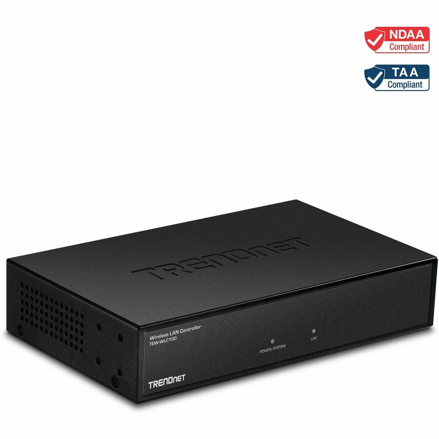 TRENDnet Wireless LAN Controller; Built-in 5-Port GB Switch; Compatible with: TEW-755AP/TEW-821DAP/TEW-825DAP; Access Point Management; TEW-WLC100 - Wireless LAN Controller - TEW-WLC100 - eCommerce Business Prime