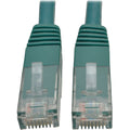 Tripp Lite 2ft Cat6 Gigabit Molded Patch Cable RJ45 M/M 550MHz 24 AWG Green - Category 6 for Network Device, Router, Modem, Blu-ray Player, Printer, Computer - 128 MB/s - Patch Cable - 2 ft - 1 x RJ-4...  - N200-002-GN - eCommerce Business Prime