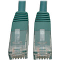 Tripp Lite 3ft Cat6 Gigabit Molded Patch Cable RJ45 M/M 550MHz 24 AWG Green - Category 6 for Network Device, Router, Modem, Blu-ray Player, Printer, Computer - 128 MB/s - Patch Cable - 3 ft - 1 x RJ-4...  - N200-003-GN - eCommerce Business Prime