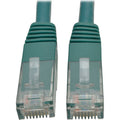Tripp Lite 5ft Cat6 Gigabit Molded Patch Cable RJ45 M/M 550MHz 24 AWG Green - Category 6 for Network Device, Router, Modem, Blu-ray Player, Printer, Computer - 128 MB/s - Patch Cable - 5 ft - 1 x RJ-4...  - N200-005-GN - eCommerce Business Prime