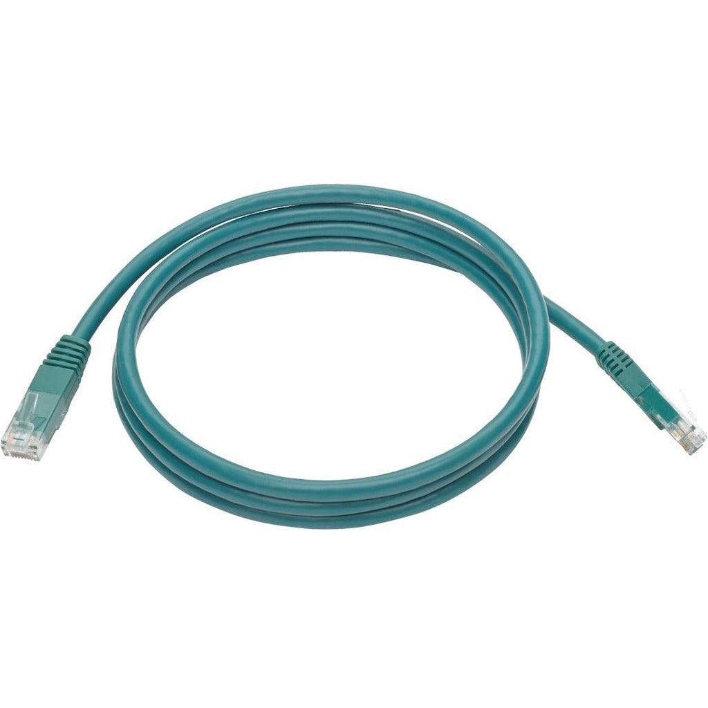 Tripp Lite 5ft Cat6 Gigabit Molded Patch Cable RJ45 M/M 550MHz 24 AWG Green - Category 6 for Network Device, Router, Modem, Blu-ray Player, Printer, Computer - 128 MB/s - Patch Cable - 5 ft - 1 x RJ-4...  - N200-005-GN - eCommerce Business Prime