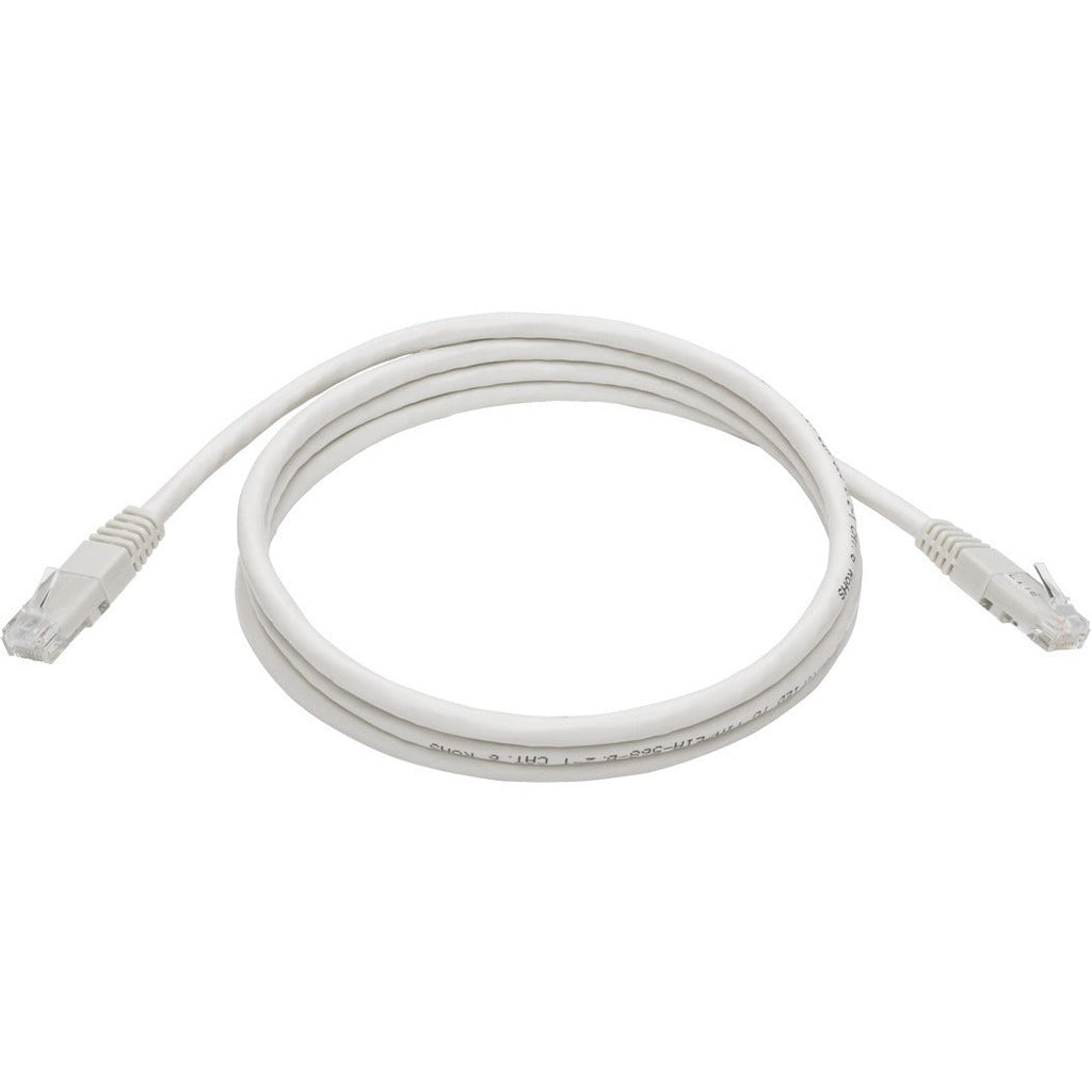 Tripp Lite 5ft Cat6 Gigabit Molded Patch Cable RJ45 M/M 550MHz 24 AWG White - Category 6 for Network Device, Router, Modem, Blu-ray Player, Printer, Computer - 128 MB/s - Patch Cable - 5 ft - 1 x RJ-4...  - N200-005-WH - eCommerce Business Prime