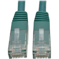 Tripp Lite 7ft Cat6 Gigabit Molded Patch Cable RJ45 M/M 550MHz 24 AWG Green - Category 6 for Network Device, Router, Modem, Blu-ray Player, Printer, Computer - 128 MB/s - Patch Cable - 7 ft - 1 x RJ-4...  - N200-007-GN - eCommerce Business Prime