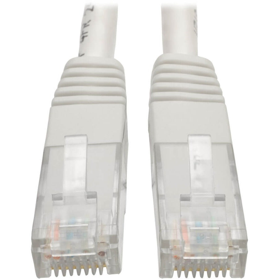 Tripp Lite 7ft Cat6 Gigabit Molded Patch Cable RJ45 M/M 550MHz 24 AWG White - Category 6 for Network Device, Router, Modem, Blu-ray Player, Printer, Computer - 128 MB/s - Patch Cable - 7 ft - 1 x RJ-4...  - N200-007-WH - eCommerce Business Prime