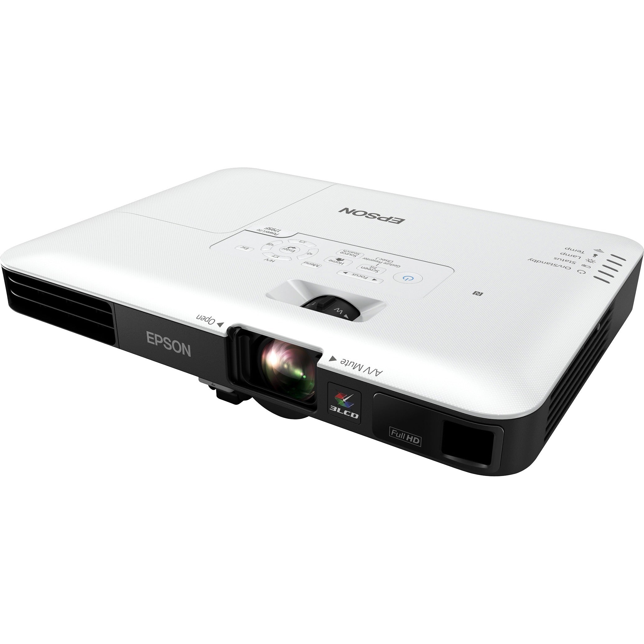 Epson PowerLite 1795F LCD Projector - 16:9 - 1920 x 1080 - Rear, Ceiling, Front - 1080p - 4000 Hour Normal Mode - 7000 Hour Economy Mode - Full HD - 10,000:1 - 3200 lm - HDMI - USB - Wireless LAN - V11H796020 - eCommerce Business Prime