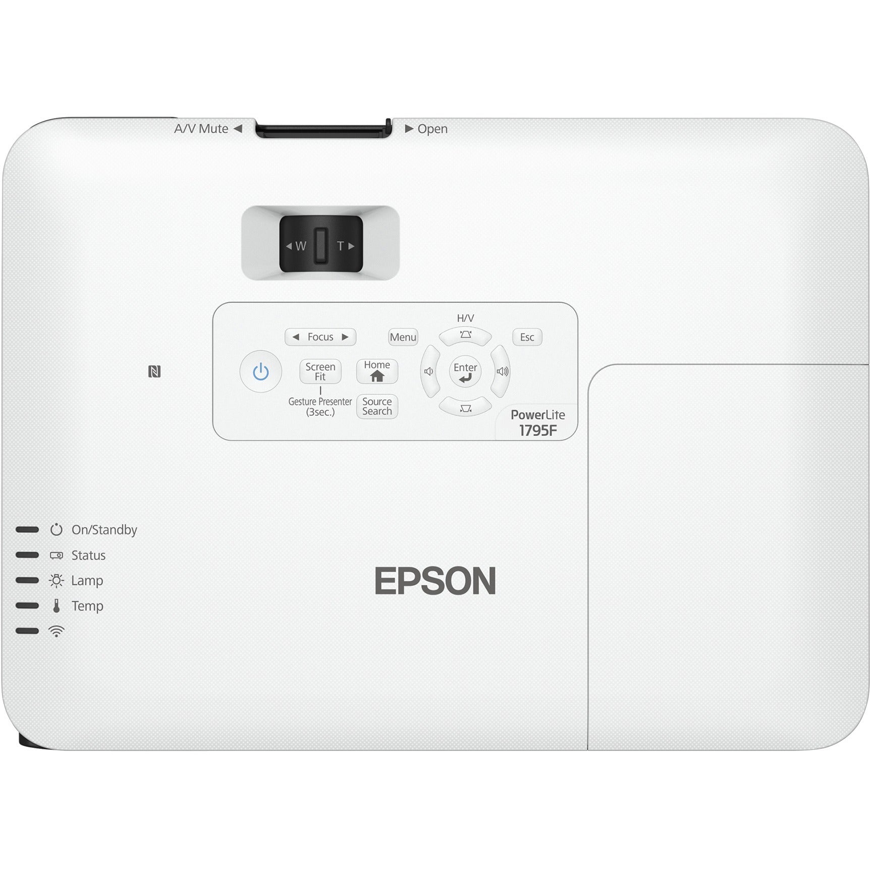 Epson PowerLite 1795F LCD Projector - 16:9 - 1920 x 1080 - Rear, Ceiling, Front - 1080p - 4000 Hour Normal Mode - 7000 Hour Economy Mode - Full HD - 10,000:1 - 3200 lm - HDMI - USB - Wireless LAN - V11H796020 - eCommerce Business Prime