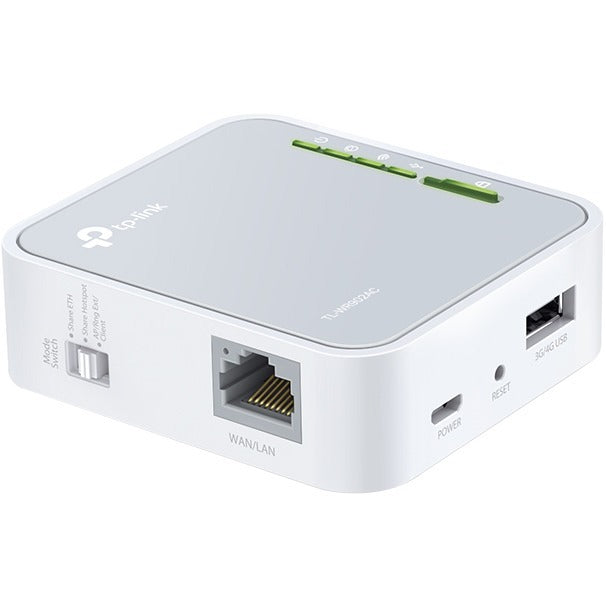 TP-Link TL-WR902AC - AC750 Wireless Portable Nano Travel Router - Dual Band WiFi - Support Multiple Modes - WiFi Router/Hotspot/Bridge/Range Extender/Access Point/Client Modes - 1 USB 2.0 Port - TL-WR902AC - eCommerce Business Prime