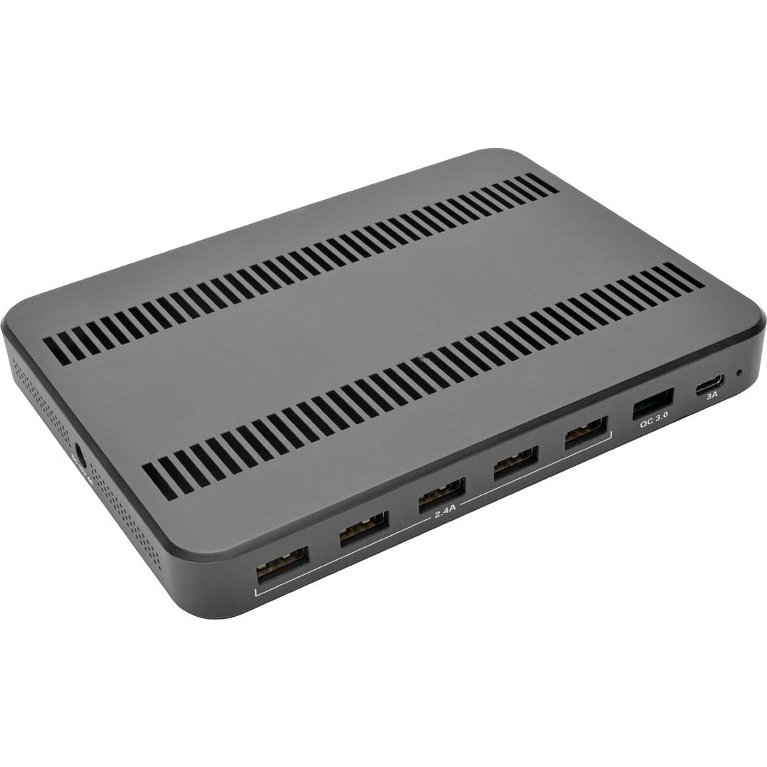 Tripp Lite 7-Port USB Charging Station Hub Quick Charge 3.0, USB-C, Storage - 60 W Output Power - 120 V AC, 230 V AC Input Voltage - 5 V DC Output Voltage - 3 A Output Current - U280-007-CQC-ST - eCommerce Business Prime