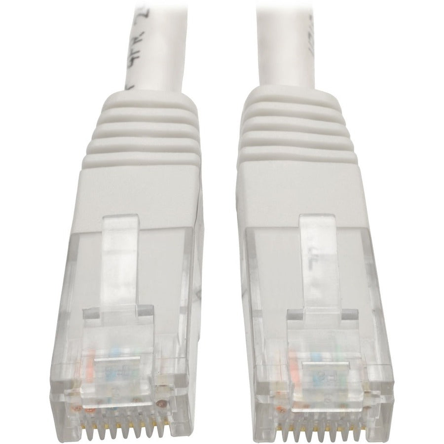 Tripp Lite 3ft Cat6 Gigabit Molded Patch Cable RJ45 M/M 550MHz 24 AWG White 3' - Category 6 for Network Device, Router, Modem, Blu-ray Player, Printer, Computer - 128 MB/s - Patch Cable - 3 ft - 1 x R...  - N200-003-WH - eCommerce Business Prime