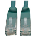 Tripp Lite 25ft Cat6 Gigabit Molded Patch Cable RJ45 M/M 550MHz 24AWG Green - Category 6 for Network Device, Router, Modem, Blu-ray Player, Printer, Computer - 128 MB/s - Patch Cable - 25 ft - 1 x RJ-...  - N200-025-GN - eCommerce Business Prime