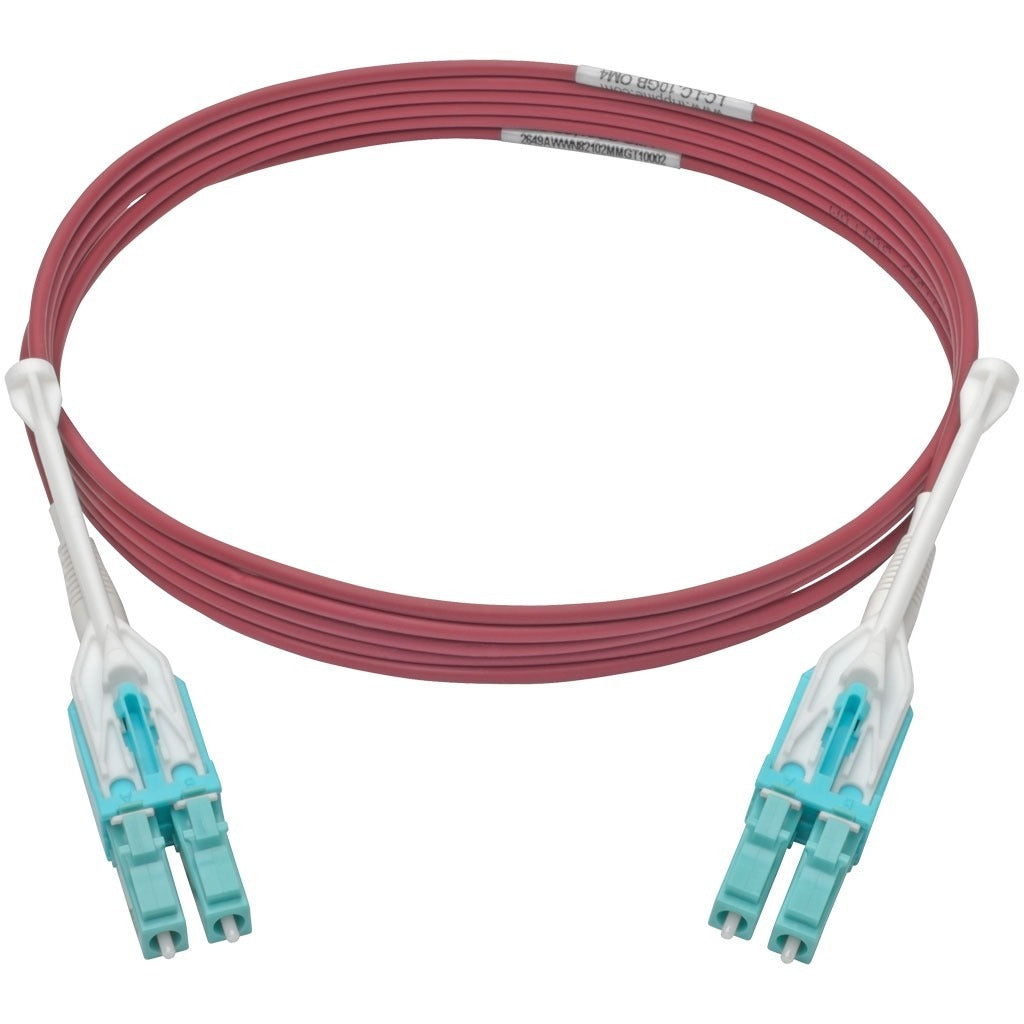 Tripp Lite 2M 10Gb Duplex Multimode Fiber Patch Cable 50/125 OM4 LC/LC LSZH - Fiber Optic for Network Device - 12.50 GB/s - Patch Cable - 6.56 ft - 2 x LC Male Network - 2 x LC Male Network - 50/125 &...  - N821-02M-MG-T - eCommerce Business Prime