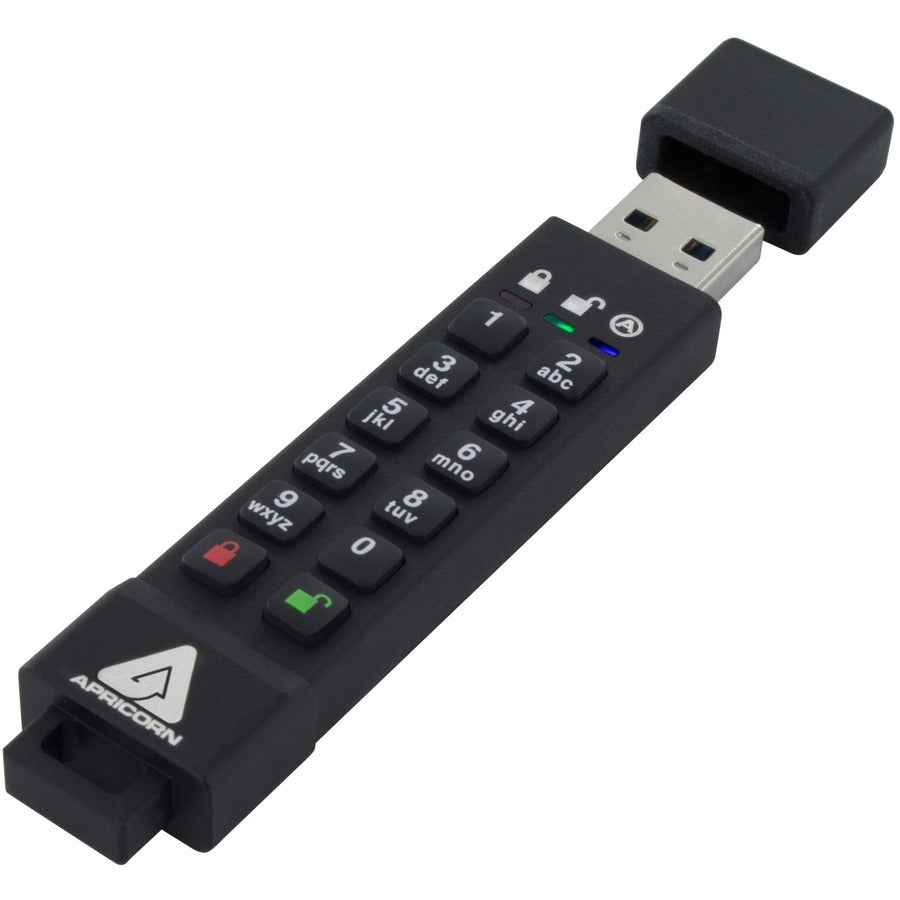 Apricorn 32GB Aegis Secure Key 3z USB 3.1 Flash Drive - 32 GB - USB 3.1 - 77 MB/s Read Speed - 72 MB/s Write Speed - 256-bit AES - 3 Year Warranty - TAA Compliant - ASK3Z-32GB - eCommerce Business Prime