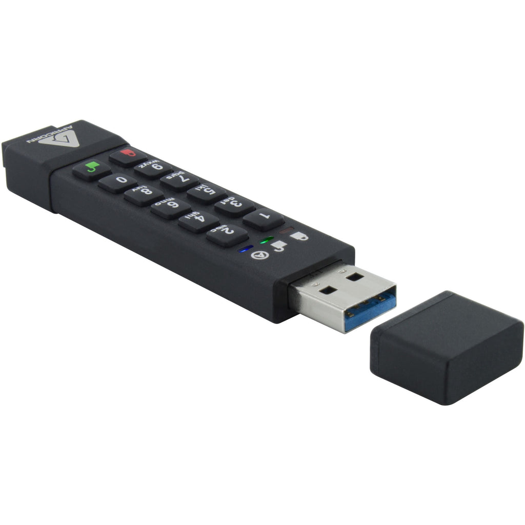 Apricorn 32GB Aegis Secure Key 3z USB 3.1 Flash Drive - 32 GB - USB 3.1 - 77 MB/s Read Speed - 72 MB/s Write Speed - 256-bit AES - 3 Year Warranty - TAA Compliant - ASK3Z-32GB - eCommerce Business Prime