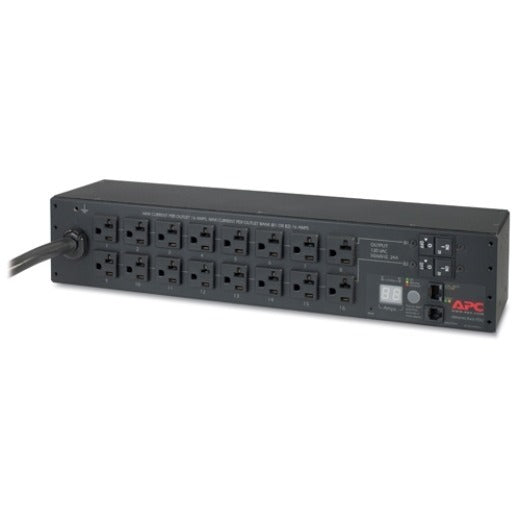 APC by Schneider Electric Rack PDU, Metered, 2U, 30A, 120V, (16) 5-20 - Metered - NEMA L5-30P - 16 x NEMA 5-20R - 120 V AC - 2U - Rack-mountable - AP7802B - eCommerce Business Prime