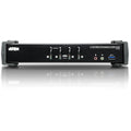 ATEN 4-Port USB 3.0 4K DisplayPort KVMP Switch-TAA Compliant - 4 Computer(s) - 1 Local User(s) - 4096 x 2160 - 8 x USB - 5 x DisplayPort - CS1924 - eCommerce Business Prime