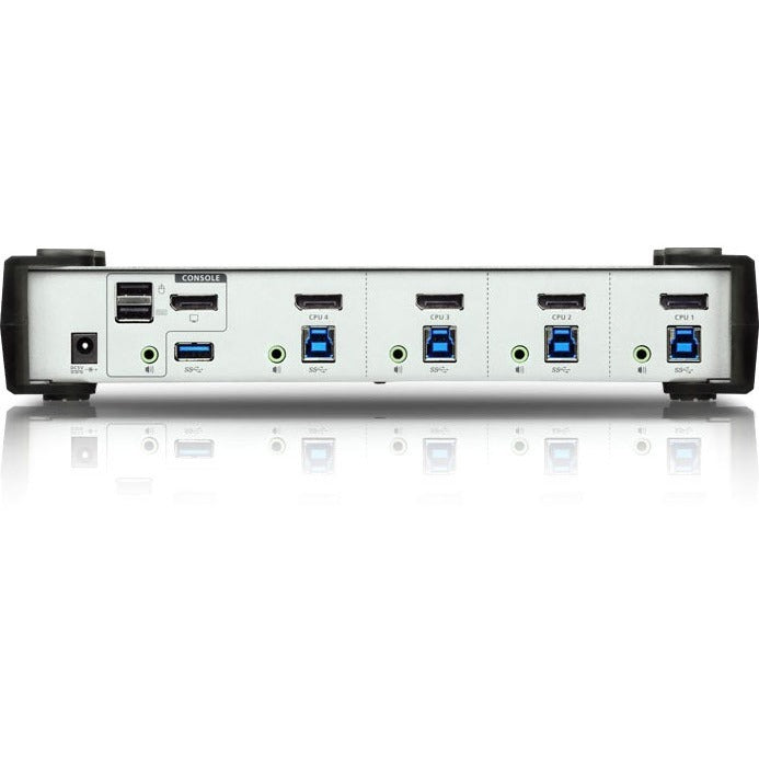 ATEN 4-Port USB 3.0 DisplayPort KVMP Switch-TAA Compliant - 4 Computer(s) - 1 Local User(s) - 3840 x 2160 - 8 x USB - Desktop - 5 - CS1914 - eCommerce Business Prime