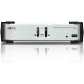 ATEN 2-Port USB 3.0 DisplayPort KVMP Switch-TAA Compliant - 2 Computer(s) - 1 Local User(s) - 3840 x 2160 - 6 x USB - Desktop - 3 x DisplayPort - CS1912 - eCommerce Business Prime