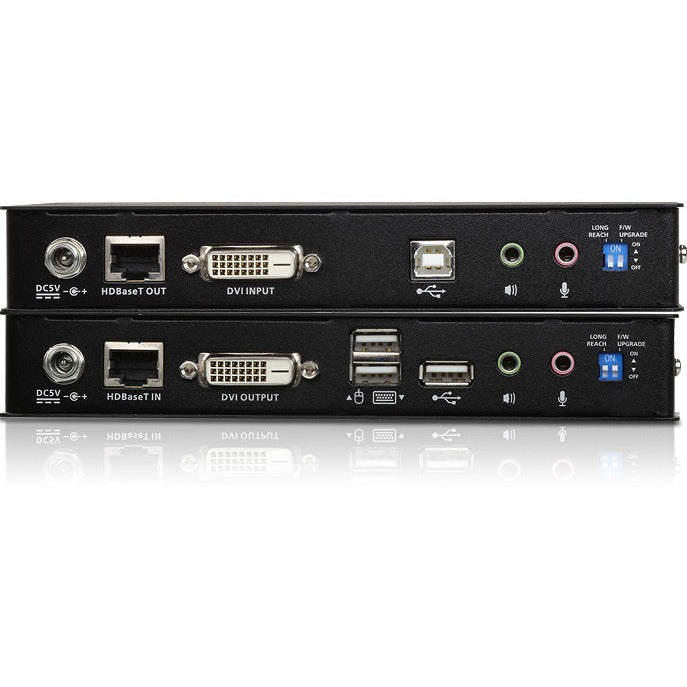 ATEN USB DVI HDBaseT 2.0 KVM Extender (1920 x 1200@100 m)-TAA Compliant - 1 Computer(s) - 1 Remote User(s) - 492.13 ft Range - WUXGA - 1920 x 1200 Maximum Video Resolution - 2 x Network (RJ-45) - 4 x ...  - CE620 - eCommerce Business Prime