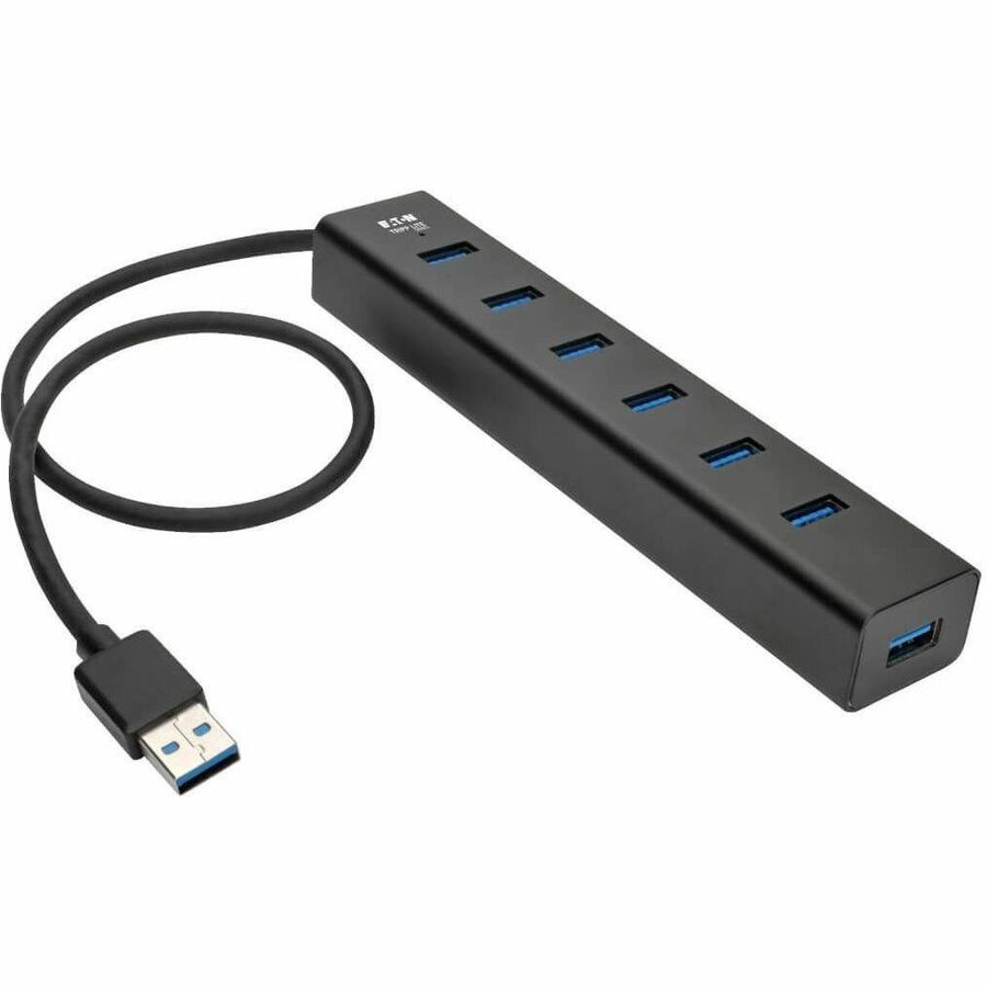 Tripp Lite 7-Port USB 3.0 SuperSpeed Hub / Splitter Portable Mini Aluminum 5 Gbps - USB 3.0 - External - 7 USB Port(s) - 7 USB 3.0 Port(s) - U360-007-AL - eCommerce Business Prime