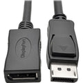 Tripp Lite DisplayPort Extension Cable 4K w/ Latches HDCP 2.2 M/F 15ft 15' - DisplayPort for Monitor, Audio/Video Device, TV - Extension Cable - 15.09 ft - 1 x DisplayPort Male Digital Audio/Video - 1...  - P579-015 - eCommerce Business Prime