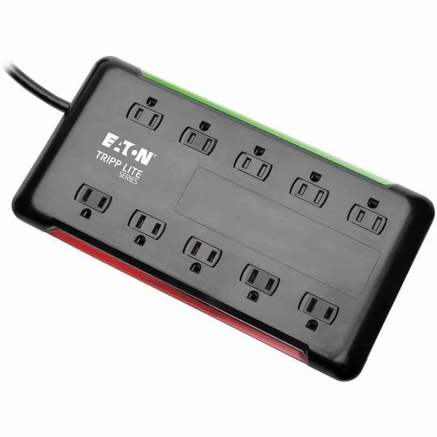 Tripp Lite 10-Outlet Surge Protector Power Strip 6ft Cord 2880 Joules Black - 10 x NEMA 5-15R - 1.80 kVA - 2880 J - 120 V AC Input - TLP1006B - eCommerce Business Prime