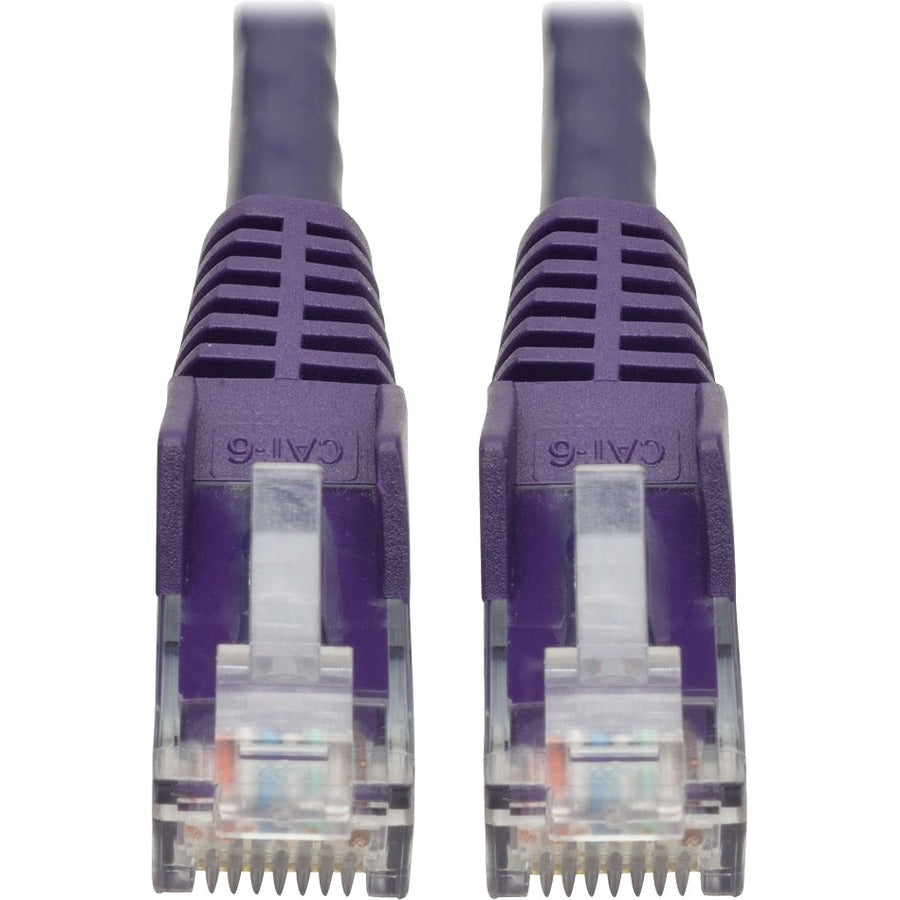 Tripp Lite 2ft Cat6 Snagless Molded Patch Cable UTP Purple RJ45 M/M 2' - Category 6 for Switch, Hub, Network Device, Router, Server, Modem, Network Adapter - 128 MB/s - Patch Cable - 2 ft - 1 x RJ-45 ...  - N201-002-PU - eCommerce Business Prime