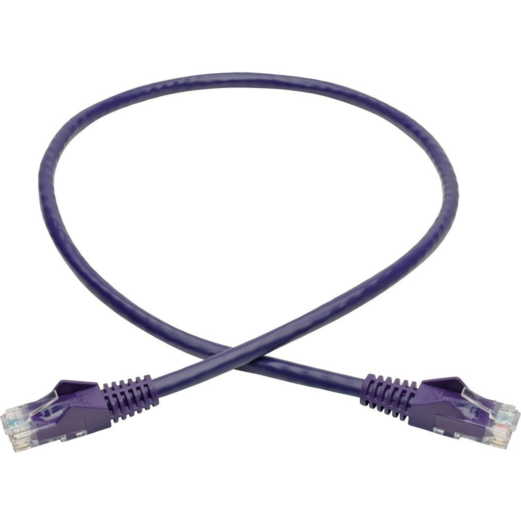 Tripp Lite 2ft Cat6 Snagless Molded Patch Cable UTP Purple RJ45 M/M 2' - Category 6 for Switch, Hub, Network Device, Router, Server, Modem, Network Adapter - 128 MB/s - Patch Cable - 2 ft - 1 x RJ-45 ...  - N201-002-PU - eCommerce Business Prime