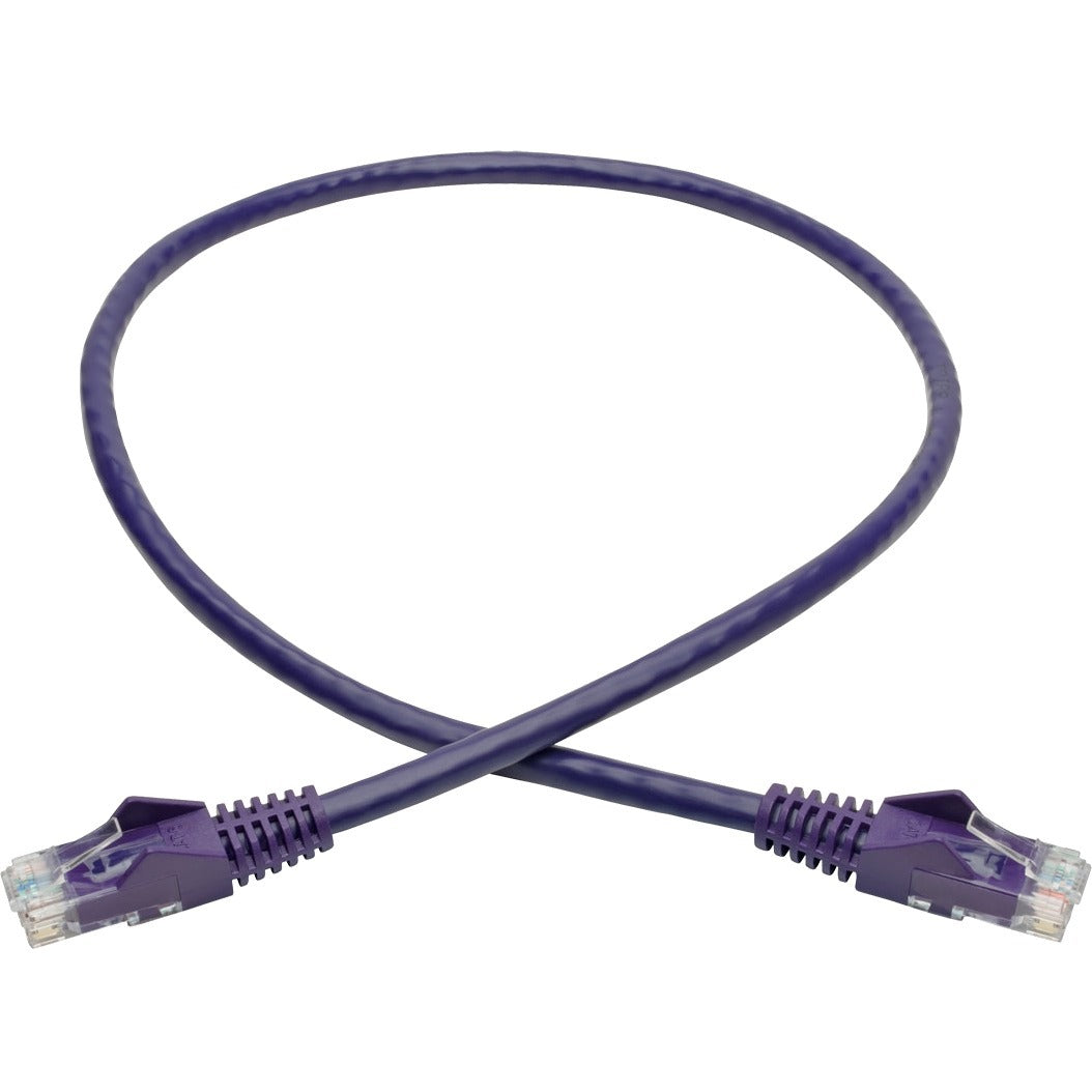 Tripp Lite 2ft Cat6 Snagless Molded Patch Cable UTP Purple RJ45 M/M 2' - Category 6 for Switch, Hub, Network Device, Router, Server, Modem, Network Adapter - 128 MB/s - Patch Cable - 2 ft - 1 x RJ-45 ...  - N201-002-PU - eCommerce Business Prime