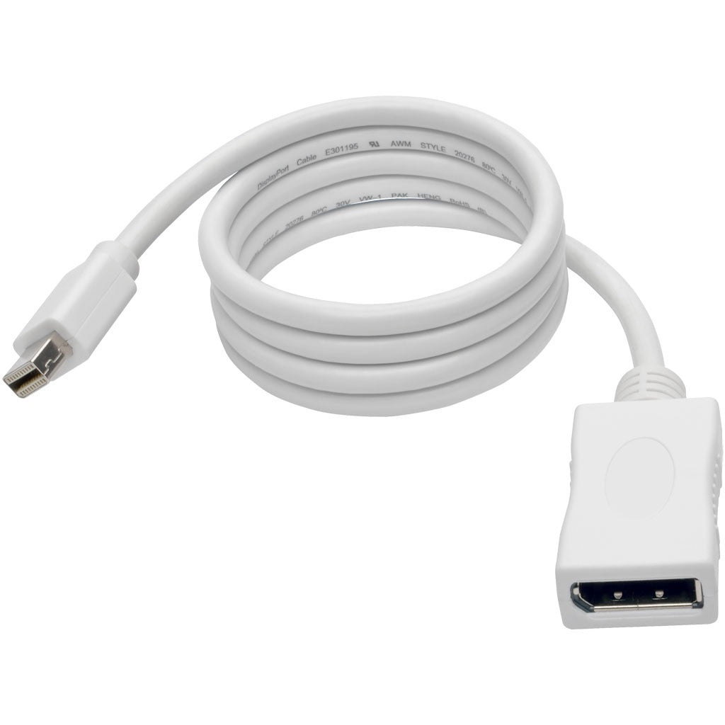 Tripp Lite 3ft Mini DisplayPort to DisplayPort Adapter Cable 4K x 2K M/F, MDP to DP 3' - DisplayPort/Mini DisplayPort for Audio/Video Device, Projector, TV, Monitor - 3 ft - 1 x Mini DisplayPort Male ...  - P139-003-DP-V2B - eCommerce Business Prime