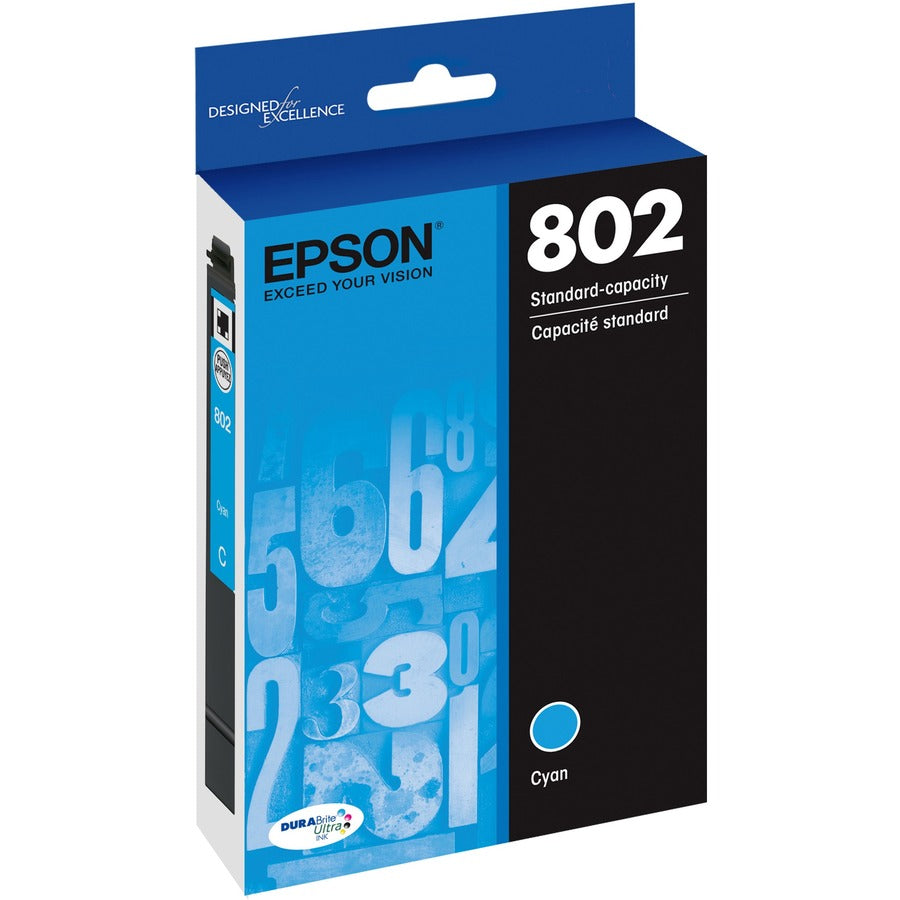 Epson DURABrite Ultra 802 Original Ink Cartridge - Cyan - Inkjet - 1 Each - T802220-S - eCommerce Business Prime