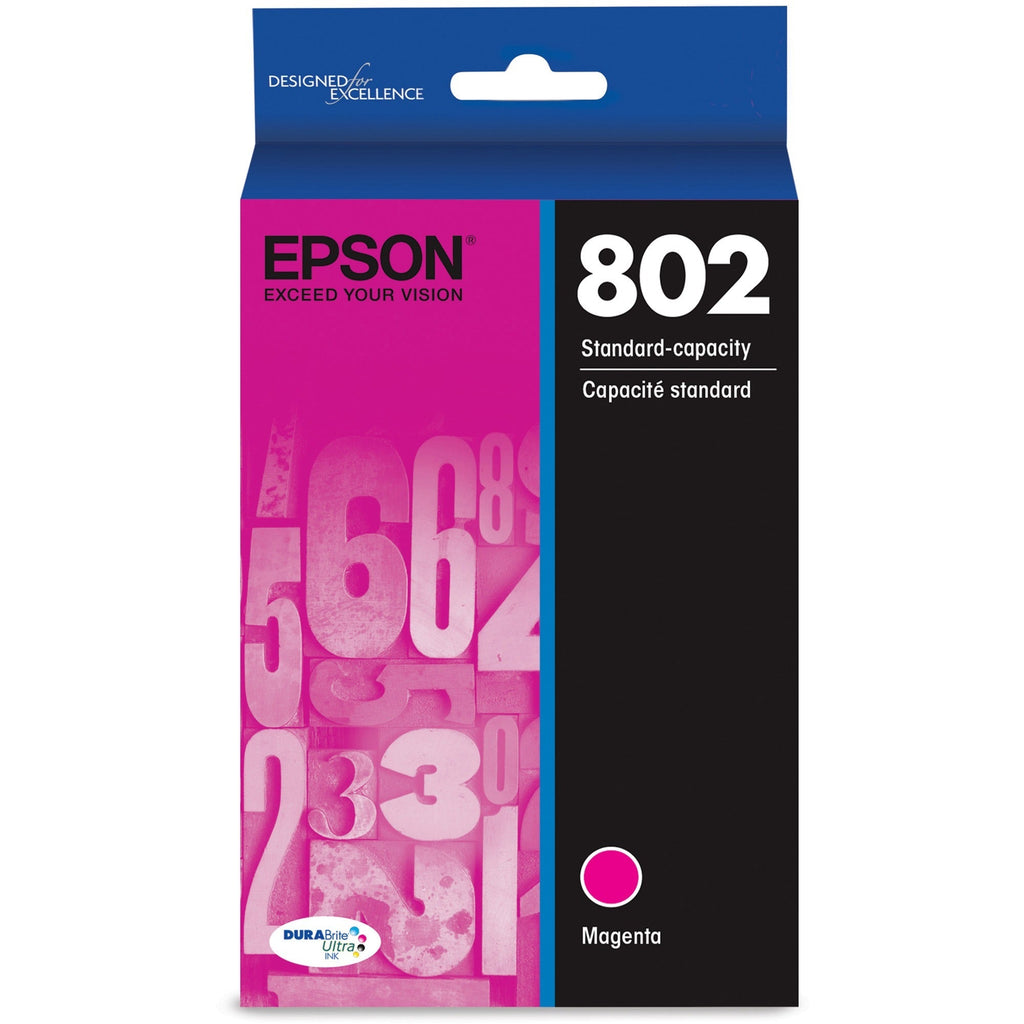 Epson DURABrite Ultra 802 Original Ink Cartridge - Magenta - Inkjet - 1 Each - T802320-S - eCommerce Business Prime