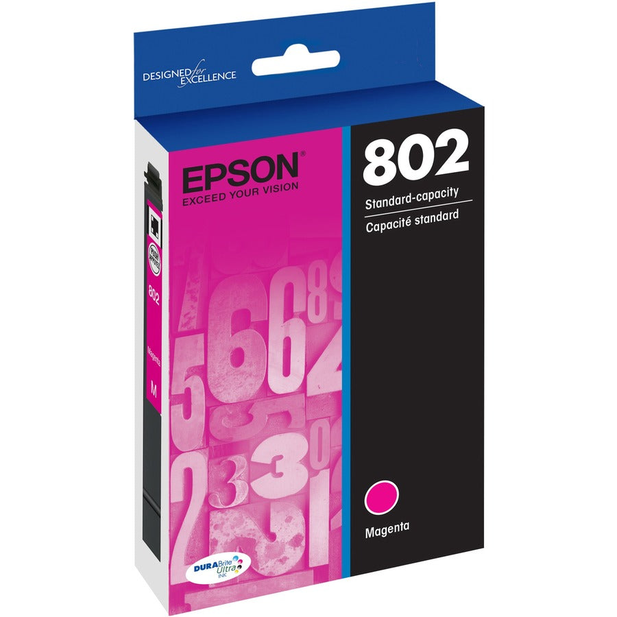 Epson DURABrite Ultra 802 Original Ink Cartridge - Magenta - Inkjet - 1 Each - T802320-S - eCommerce Business Prime