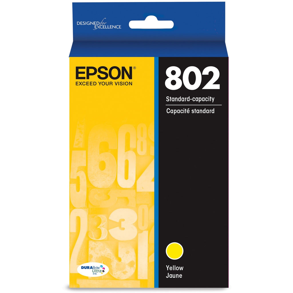 Epson DURABrite Ultra 802 Original Ink Cartridge - Yellow - Inkjet - 1 Each - T802420-S - eCommerce Business Prime