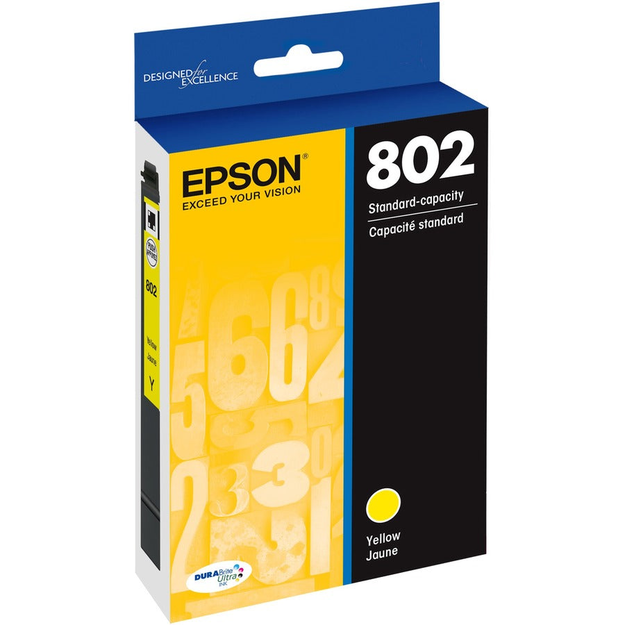Epson DURABrite Ultra 802 Original Ink Cartridge - Yellow - Inkjet - 1 Each - T802420-S - eCommerce Business Prime