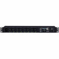 CyberPower PDU81005 100 - 120 VAC 20A Switched Metered-by-Outlet PDU - 8 Outlets, 10 ft, IEC-320 C20, Horizontal, 1U, LCD, 3YR Warranty - PDU81005