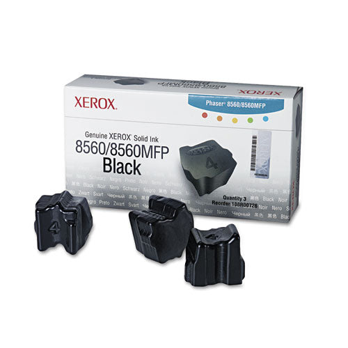 XEROX  Solid Ink Stick, 3,400 Page-Yield, Black, 3/Box - 108R00726 XEROX