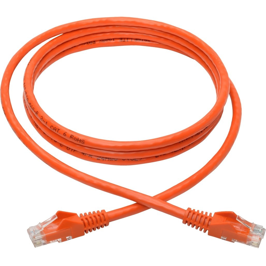 Tripp Lite 6ft Cat6 Snagless Molded Patch Cable UTP Orange RJ45 M/M 6' - Category 6 for Switch, Hub, Network Device, Router, Modem, Server, Network Adapter - 128 MB/s - Patch Cable - 6 ft - 1 x RJ-45 ...  - N201-006-OR - eCommerce Business Prime