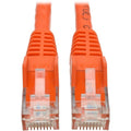 Tripp Lite 15ft Cat6 Snagless Molded Patch Cable UTP Orange RJ45 M/M 15' - Category 6 for Switch, Hub, Network Device, Router, Modem, Server, Network Adapter - 128 MB/s - Patch Cable - 15 ft - 1 x RJ-...  - N201-015-OR - eCommerce Business Prime