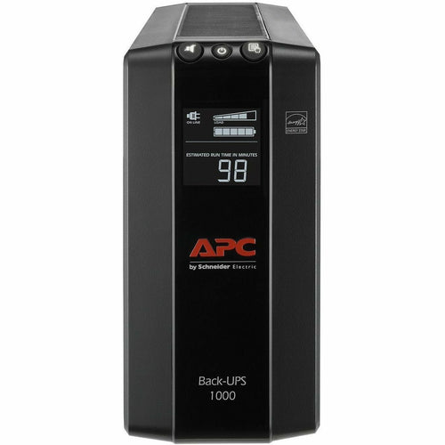 APC by Schneider Electric Back UPS Pro BX1000M, Compact Tower, 1000VA, AVR, LCD, 120V - Tower - AVR - 12 Hour Recharge - 4.30 Minute Stand-by - 120 V AC Input - 120 V AC Output - 8 x NEMA 5-15R - BX1000M - eCommerce Business Prime