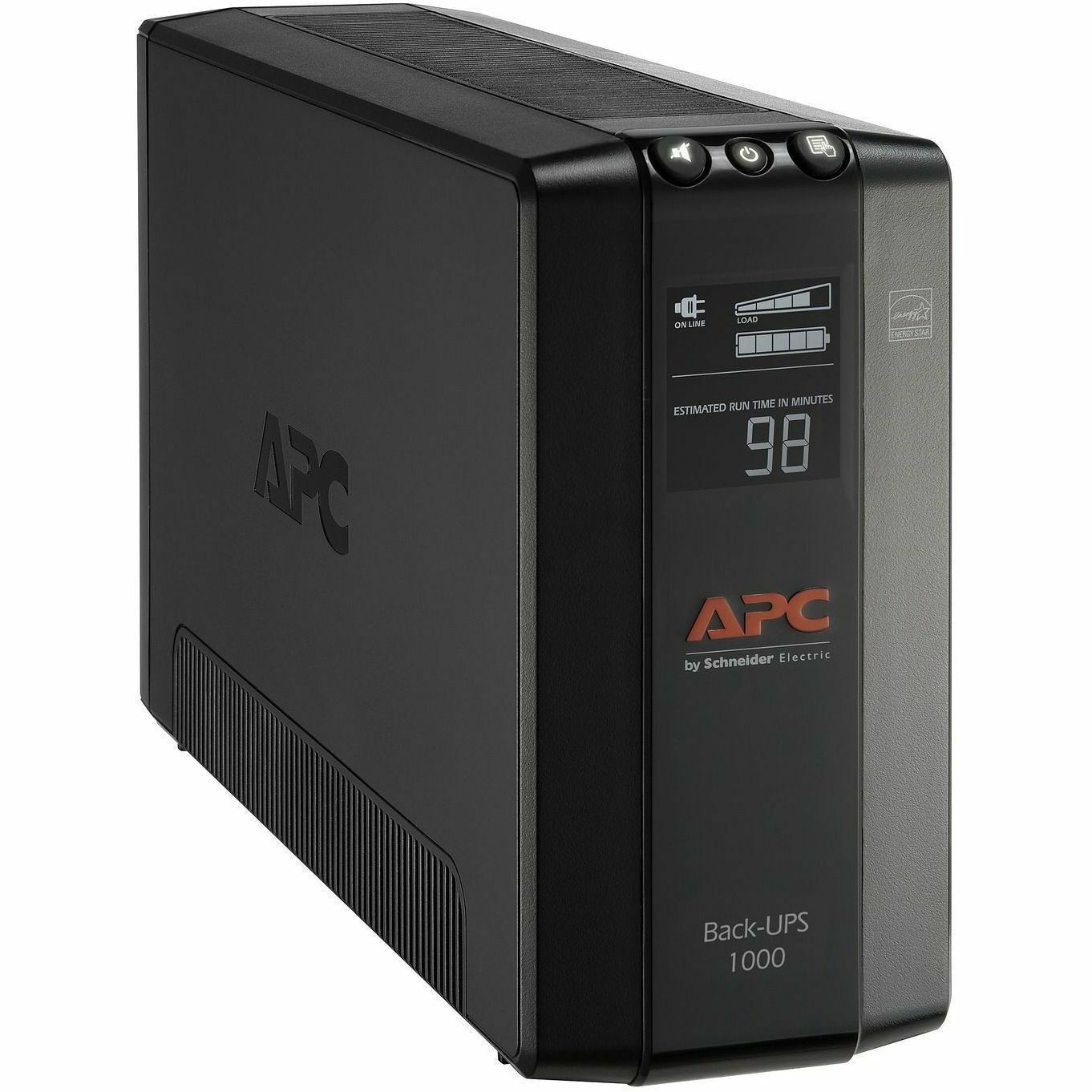 APC by Schneider Electric Back UPS Pro BX1000M, Compact Tower, 1000VA, AVR, LCD, 120V - Tower - AVR - 12 Hour Recharge - 4.30 Minute Stand-by - 120 V AC Input - 120 V AC Output - 8 x NEMA 5-15R - BX1000M - eCommerce Business Prime