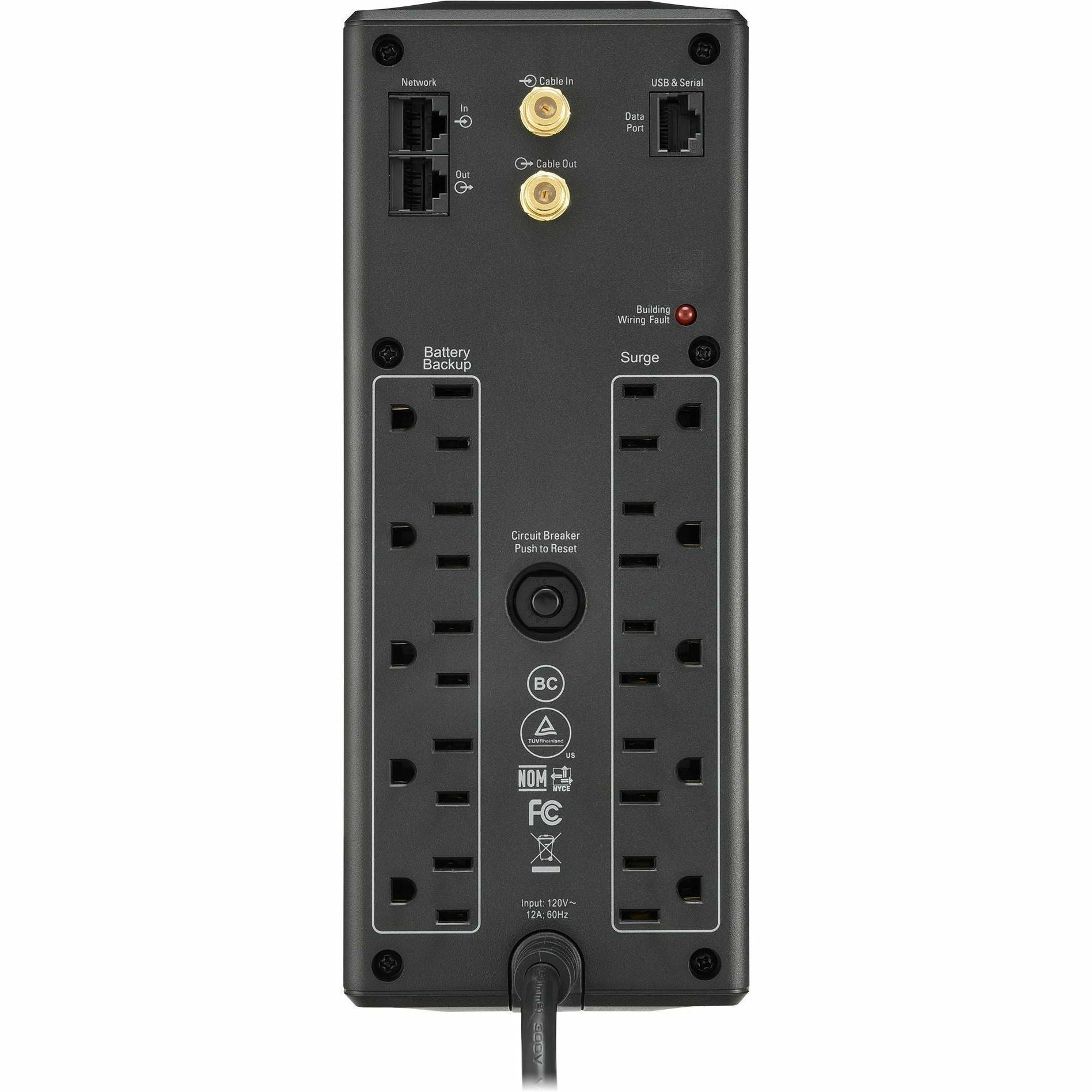 APC by Schneider Electric Back UPS Pro BX1350M, Compact Tower, 1350VA, AVR, LCD, 120V - Tower - 16 Hour Recharge - 2 Minute Stand-by - 120 V AC Input - 120 V AC Output - 10 x NEMA 5-15R - BX1350M - eCommerce Business Prime