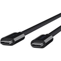 Belkin USB Data Transfer Cable - 3.28 ft USB Data Transfer Cable for Notebook - First End: 1 x USB 3.1 Type C - Male - Second End: 1 x USB 3.1 Type C - Male - 20 Gbit/s - Black - B2B147-1M-BLK - eCommerce Business Prime