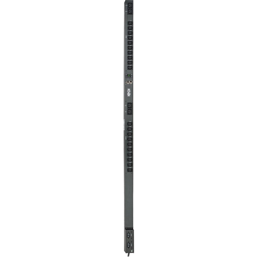 Tripp Lite PDU Switched 208V / 240V 30A 4 C19; 20 C13 LX Platform Vertical 0URM TAA - NEMA L6-30P - 20 x IEC 60320 C13, 4 x IEC 60320 C19 - 230 V - 5.80 kVA - 0U - Vertical Rackmount - TAA Compliant - PDUMVR30HVNETLX - eCommerce Business Prime