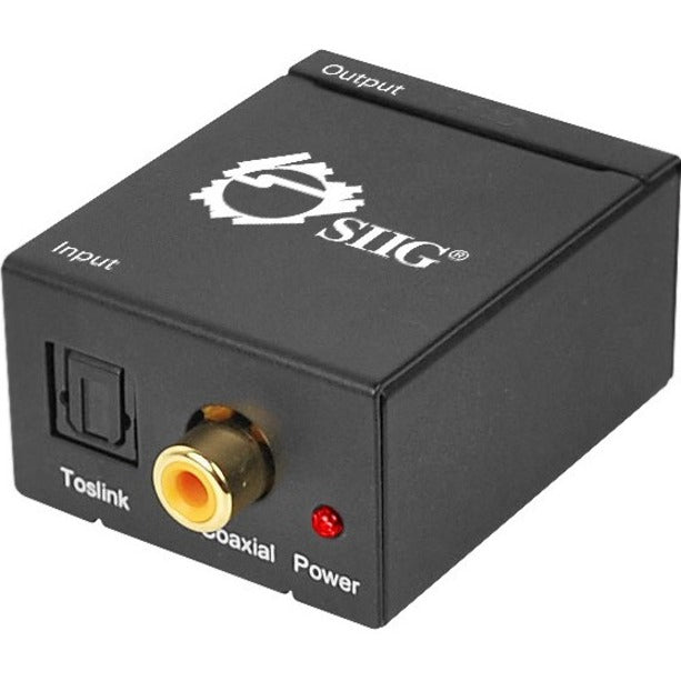 SIIG Digital to Analog Audio Converter - 96 kHzBlack - CE-CV0011-S2 - eCommerce Business Prime