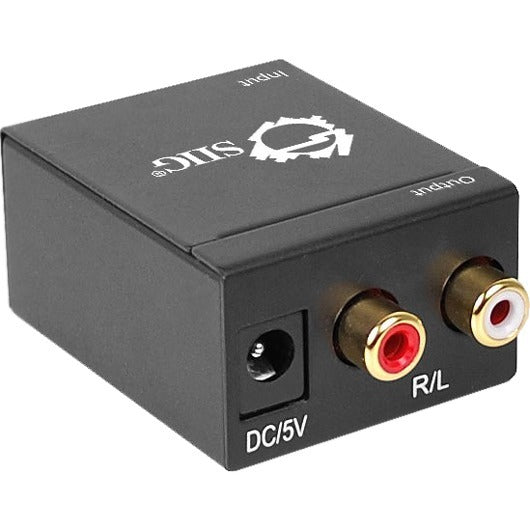 SIIG Digital to Analog Audio Converter - 96 kHzBlack - CE-CV0011-S2 - eCommerce Business Prime