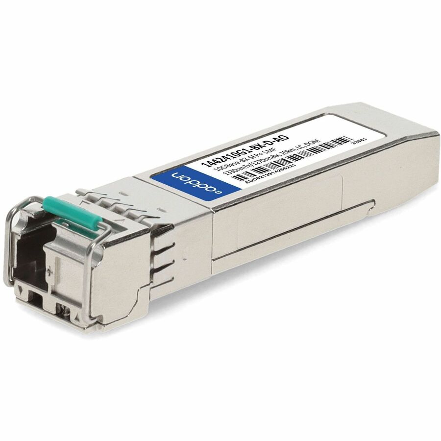 AddOn ADTRAN 1442410G1-BX-D Compatible TAA Compliant 10GBase-BX SFP+ Transceiver (SMF, 1330nmTx/1270nmRx, 10km, LC, DOM) - 100% compatible and guaranteed to work - 1442410G1-BX-D-AO - eCommerce Business Prime