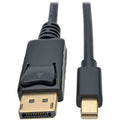 Tripp Lite Mini DisplayPort to DisplayPort 1.2 Adapter Cable 4K @ 60Hz 6ft - DisplayPort/Mini DisplayPort for Audio/Video Device, Notebook, Monitor, TV, Projector - 2.70 GB/s - 5.91 ft - 1 x DisplayPo...  - P583-006-BK - eCommerce Business Prime